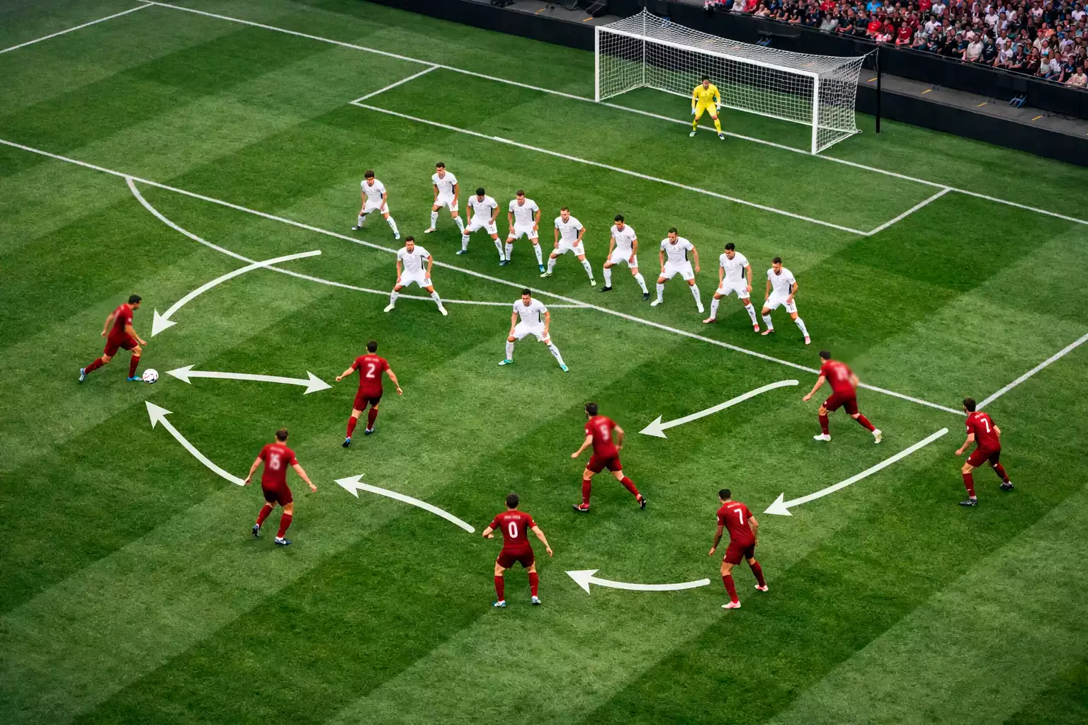 Partido de fútbol con clara diferencia de nivel entre equipos