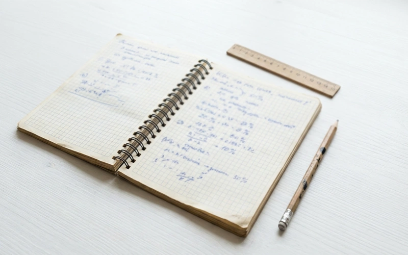 Bloc de notas con cálculos de unidades de apuesta